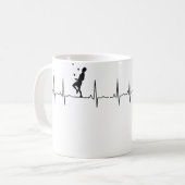 Womens Juggling Heartbeat Juggling Koffiemok (Voorkant links)