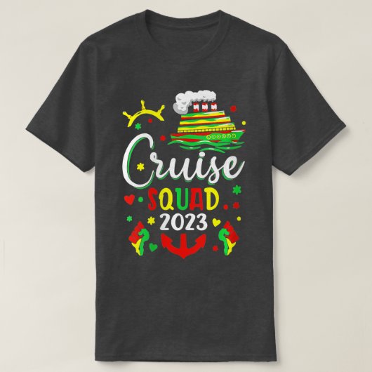 Womens Juneteenth Family Cruise 2023 Black History T-shirt (Design voorkant)
