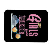 Womens Jute Pet Girls Gone Cruising Magneet (Horizontaal)