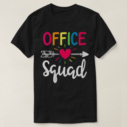 Womens Kantoor Squad School Secretary Administrati T-shirt (Design voorkant)