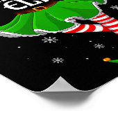 Womens Karate Elf Christmas Family Girls Women Elf Poster (Hoek)