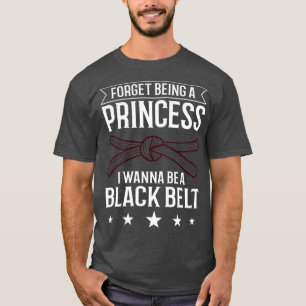Womens Karate Fighter Black Belt Lesson Training B T-shirt