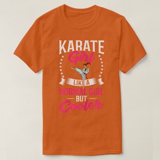 Womens Karate Fighter Black Belt Lesson Training B T-shirt (Design voorkant)