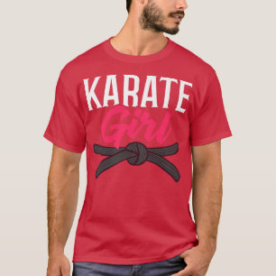 Womens Karate Fighter Black Belt Lesson Training B T-shirt