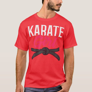 Womens Karate Fighter Black Belt Lesson Training B T-shirt