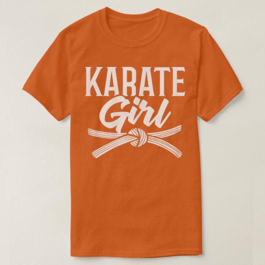 Womens Karate Fighter Black Belt Lesson Training B T-shirt (Design voorkant)