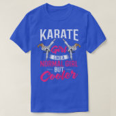 Womens Karate Fighter Black Belt Lesson Training B T-shirt (Design voorkant)