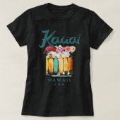 Womens Kauai Hawaii  Hawaiian Surfing Retro T-shirt (Design voorkant)