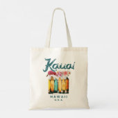 Womens Kauai Hawaii Hawaiian Surfing Retro Tote Bag (Achterkant)