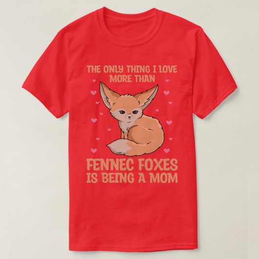 Womens Kawaii Fennec Fox Design for a Fennec Fox M T-shirt (Design voorkant)