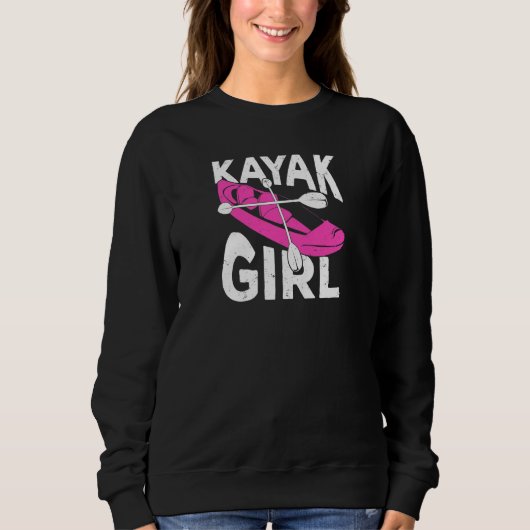 Womens Kayaking Design for a Kayak Girl Premium Trui (Voorkant)