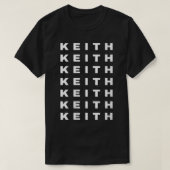 Womens Keith Funny jongens Merch Keith Name Herhal T-shirt (Design voorkant)