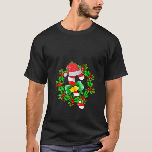 Womens Kerst Candy Cane Crew Santa 2022 Kinder B T-shirt (Voorkant)