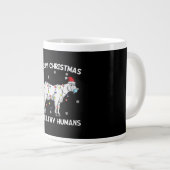 Womens Kerst-kerstgeit — kerstman Grote Koffiekop (Voorkant rechts)