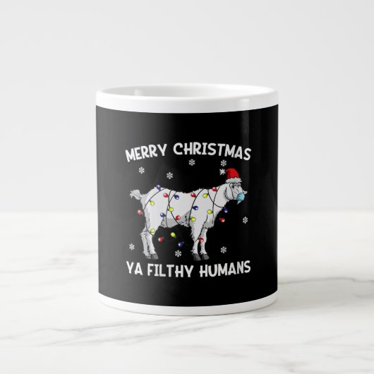 Womens Kerst-kerstgeit — kerstman Grote Koffiekop (Voorkant)