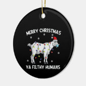 Womens Kerst-kerstgeit — kerstman Keramisch Ornament (Links)
