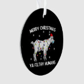 Womens Kerst-kerstgeit — kerstman Ornament (voorkant)