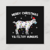 Womens Kerst-kerstgeit — kerstman Vierkante Visitekaartje (Voorkant)