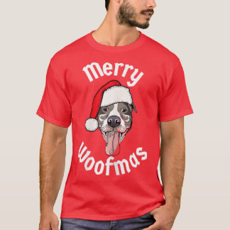 Womens Kerstkerst Merry Woofmas Funny Kerstmis T-shirt