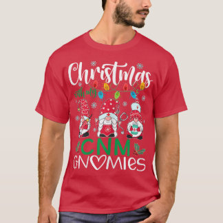 Womens Kerstmis met mijn CNM Gnomen Nurse Stethos T-shirt