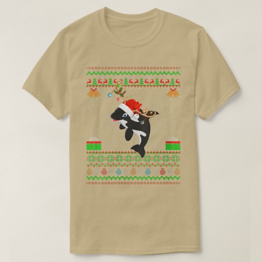 Womens-kerstverlichting — Sinterklaas Oegly Orca K T-shirt (Design voorkant)