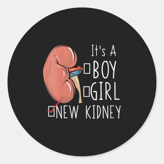 Womens Kidney Transplant Surgery Recovery Quote It Ronde Sticker (Voorkant)