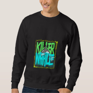 Womens Killer Whale Ocean Orcas V-Neck Trui