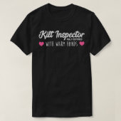 Womens Kilt Inspector volledig gecertificeerd T-shirt (Design voorkant)