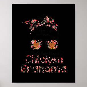 Womens Kinda Busy is een kippenmoeder oma Poster