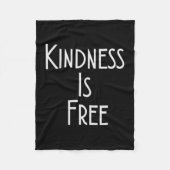 Womens Kindness Is Shirt Motivation Insration V-ne Fleece Deken (Voorkant)