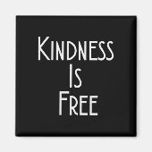 Womens Kindness Is Shirt Motivation Insration V-ne Magneet (Voorkant)