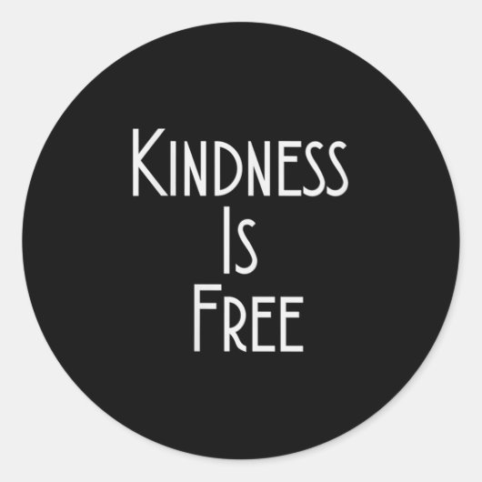 Womens Kindness Is Shirt Motivation Insration V-ne Ronde Sticker (Voorkant)