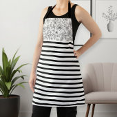 Women's Kitchen Apron with Stylish Pattern Schort
