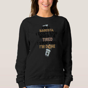 Womens Koffee Quote Barista Cool Coffee Trui