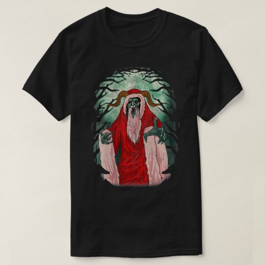 Womens Krampus  Germanische kerstkrampus T-shirt (Design voorkant)