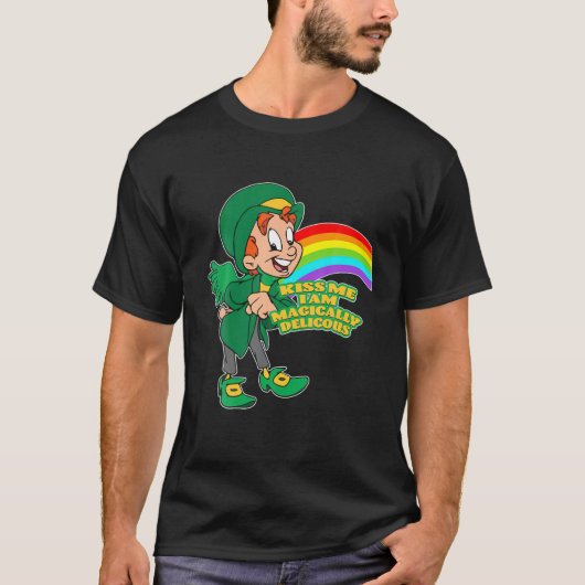 Womens Kus me ik ben Magisch Delicious St Patrick' T-shirt (Voorkant)