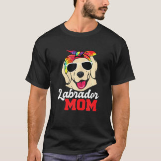Womens Labrador Mam Pet Owner Tie Dye T-shirt