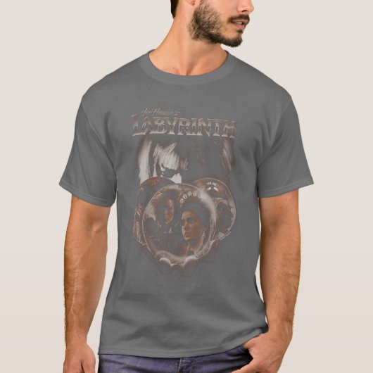 Womens Labyrinth Globes VNeck boy T-shirt (Voorkant)