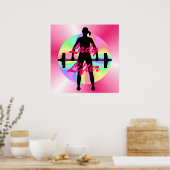 Womens Lady Lifter Poster (Keuken)
