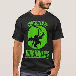 Womens Land van Oz Wicked Witch Get My Flying Monk T-shirt