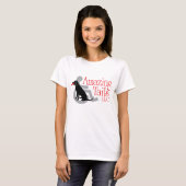 Womens lange hoes van de schouder t-shirt (Voorkant volledig)