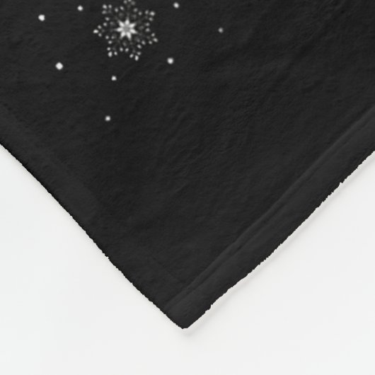 Womens Lar Bear Santa Sleigh Flying Funny Magical  Fleece Deken (Hoek)