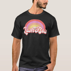 Womens Lash Boss Etentionist Eyelash Artist T-shirt