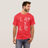 Womens Leave me Alone Emo Aesthetic Goth Scene Alt T-shirt (Voorkant volledig)