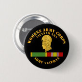 Womens Legerkorps Vietnam Era - w WAC - NDSM Ronde Button 5,7 Cm (Voorkant /achterkant)