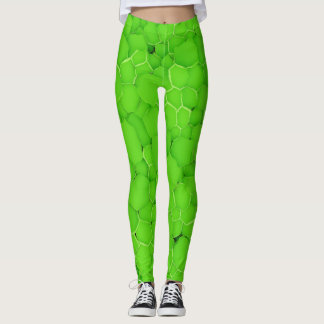Womens leggings Fresh Mint Bladeren Kleur
