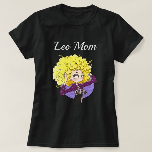 Womens Leo Moederdag T-shirt (Design voorkant)