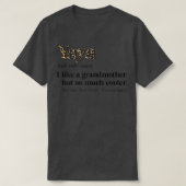 Womens Leopard Yaya Definition Funny Grandma Gift T-shirt (Design voorkant)