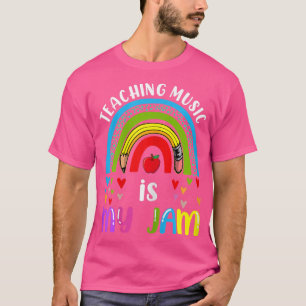Womens leraar Terug naar school Regenboogschool T-shirt