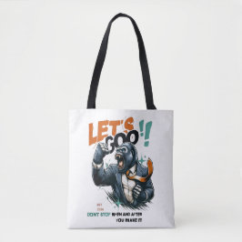 WOMEN'S LET'S GOO LESSONS LEARN BAG TOTE BAG